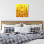 Toile Chartres Labyrinthe - Symbole spirituel Antique 1 (Insitu(Chambre))