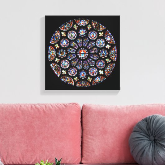 Toile Chartres Rose Window (Insitu(Salon))