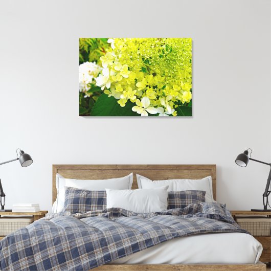 Toile Chartreuse Green, Limelight Hydrangea, (Insitu(Chambre))