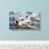 Toile Chase d'oie sauvage (Canada) : La naissée à la cra (Insitu (Plancher de Bois))