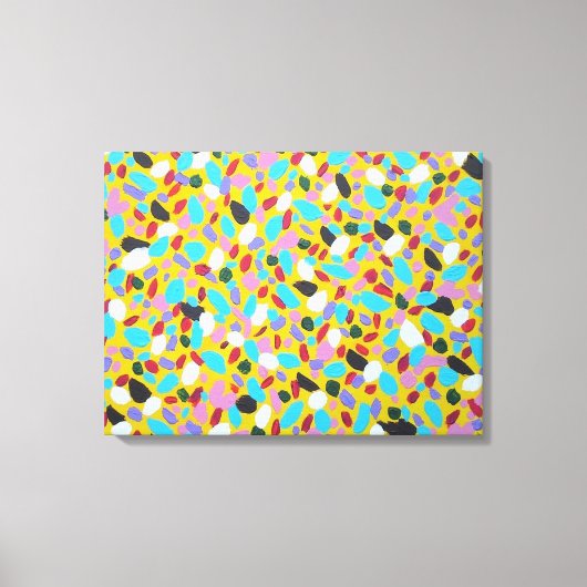 Toile Chasing the Sun Colorful Abstrait Art Print (Recto)