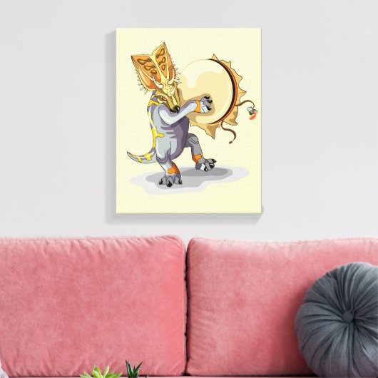 Toile Chasmosaurus Dansant Un Rituel De Shaman (Insitu(Salon))