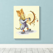 Toile Chasmosaurus Dansant Un Rituel De Shaman (Insitu (Plancher de Bois))