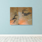 Toile Chasse à Ibex à Cova Remigia (Insitu (Plancher de Bois))