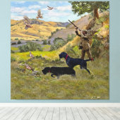Toile Chasse à la perdrix de Chukar (Insitu (Plancher de Bois))