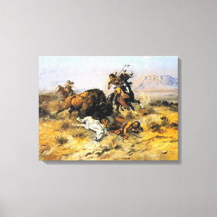 Toile Chasse au bison