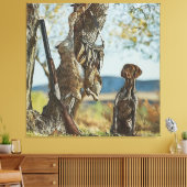 Toile Chasse au lapin avec GSP (Insitu(Salon))