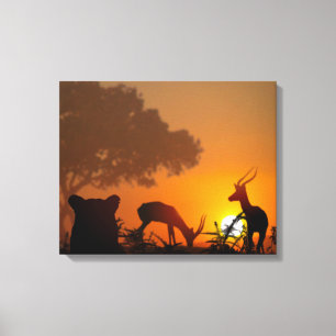 Toile Chasse au lion