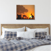 Toile Chasse au lion (Insitu(Chambre))