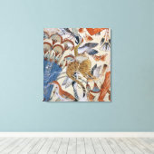 Toile Chasse au Nebamun dans les marais avec sa femme (Insitu (Plancher de Bois))