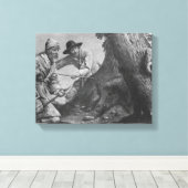 Toile Chasse au sanglier (Insitu (Plancher de Bois))