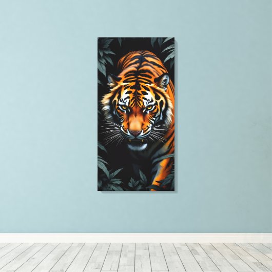 Toile Chasse au Tigre (Insitu (Plancher de Bois))