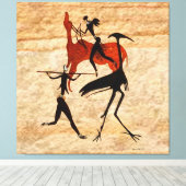 Toile Chasse aux Bushmen (Insitu (Plancher de Bois))