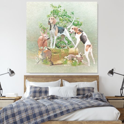Toile Chasse aux chiens (Insitu(Chambre))
