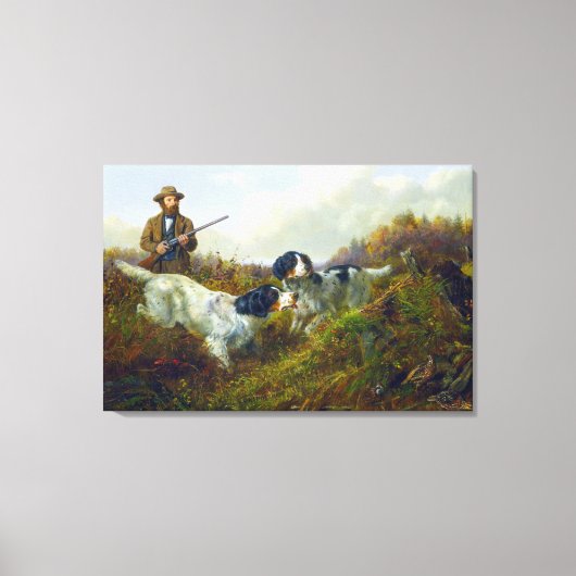 Toile Chasse aux oiseaux de gibier Flushing Grouse Long (Recto)