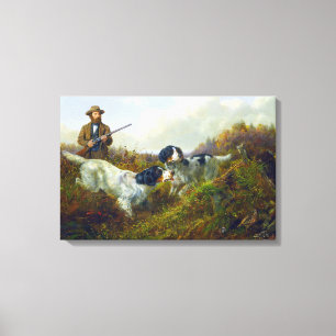 Toile Chasse aux oiseaux de gibier Grouse Long Lake en v