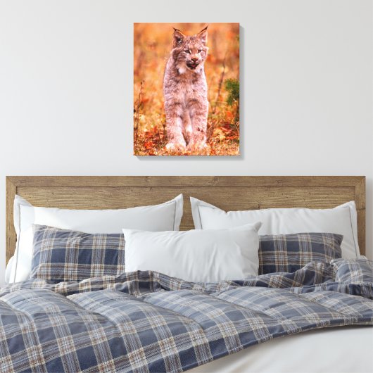 Toile Chasse Bobcat | Forêt d'automne (Insitu(Chambre))