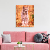 Toile Chasse Bobcat | Forêt d'automne (Insitu(Salon))