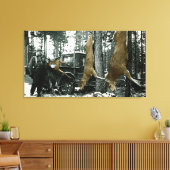 TOILE CHASSE DE CHASSEURS CHASSEURS PHOTOGRAPHIE VINTAGE (Insitu(Salon))