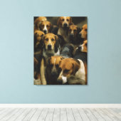 Toile Chasse de foxhounds, Galway Blazers, Irlande (Insitu (Plancher de Bois))