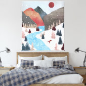 Toile Chasse hivernale Fox (Insitu(Chambre))