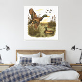 Toile Chasse-Rétro-Vol-Caner-Colvert (Insitu(Chambre))