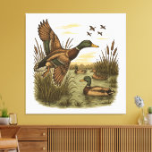 Toile Chasse-Rétro-Volant-Caner-Colvert (Insitu(Salon))