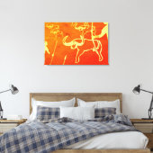 Toile chasse taureau peinture rupestre (Insitu(Chambre))