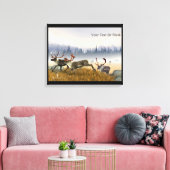 Toile Chasseurs Dans La Mist (Caribou) (Insitu(Salon))