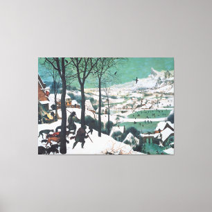 Toile Chasseurs dans la neige par Pieter Bruegel
