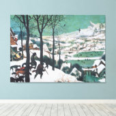 Toile Chasseurs dans la neige par Pieter Bruegel (Insitu (Plancher de Bois))