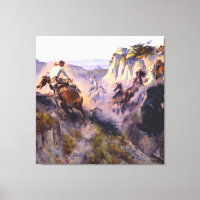 « Chasseurs de chevaux sauvages » par Charles M Ru