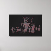 Toile Chasseurs et esprits montrant une chasse (Recto)