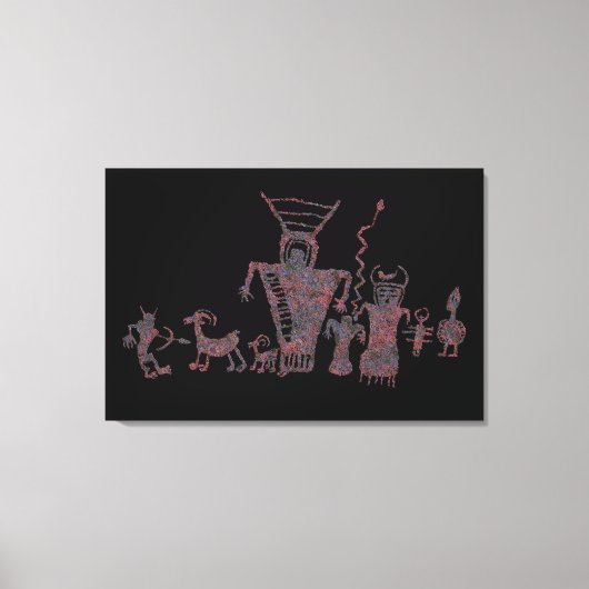 Toile Chasseurs et esprits montrant une chasse (Recto)