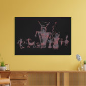 Toile Chasseurs et esprits montrant une chasse (Insitu(Salon))