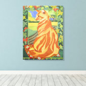 Toile Chat 1 2014 (Insitu (Plancher de Bois))