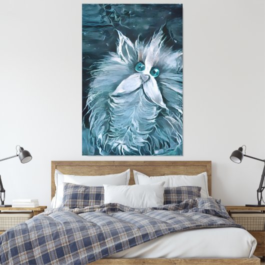 Toile Chat 1 - Vous regarder (Insitu(Chambre))