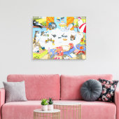 Toile Chat 601 drôles de chats dans le bain (Insitu(Salon))