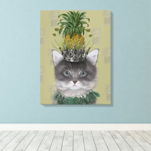 Toile Chat à ananas (Insitu (Plancher de Bois))