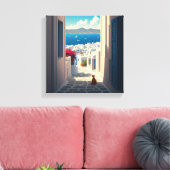 Toile Chat à Mykonos Grèce Cyclades Voyage (Insitu(Salon))