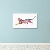 Toile Chat abstrait (Insitu (Plancher de Bois))