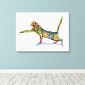 Toile Chat Abstrait (Insitu (Plancher de Bois))