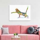 Toile Chat Abstrait (Insitu(Salon))