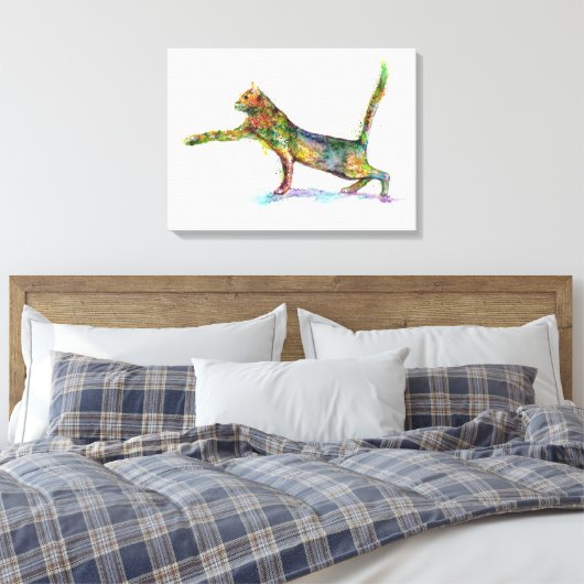 Toile Chat Abstrait (Insitu(Chambre))