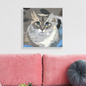 Toile Chat Abstrait (Insitu(Salon))