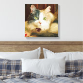 Toile Chat Abstrait de Calico (Insitu(Chambre))