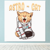 Toile Chat Astro (Insitu (Plancher de Bois))