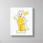 Toile Chat au baseball avec batte de baseball (Recto)