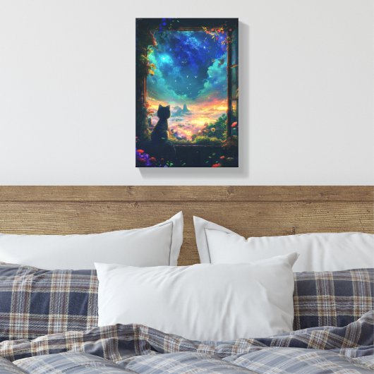 Toile Chat au ciel (Insitu(Chambre))