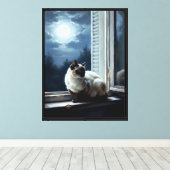 Toile Chat au clair de lune (Insitu (Plancher de Bois))